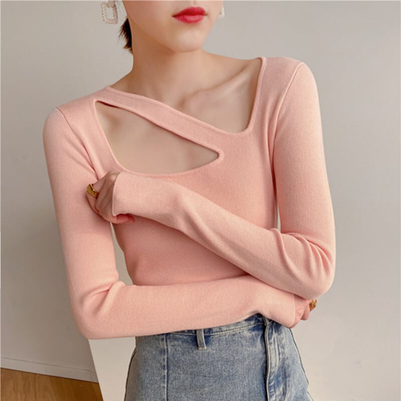 トップス カットソー · セーター 着心地いい セクシー 綺麗め 目を奪われる