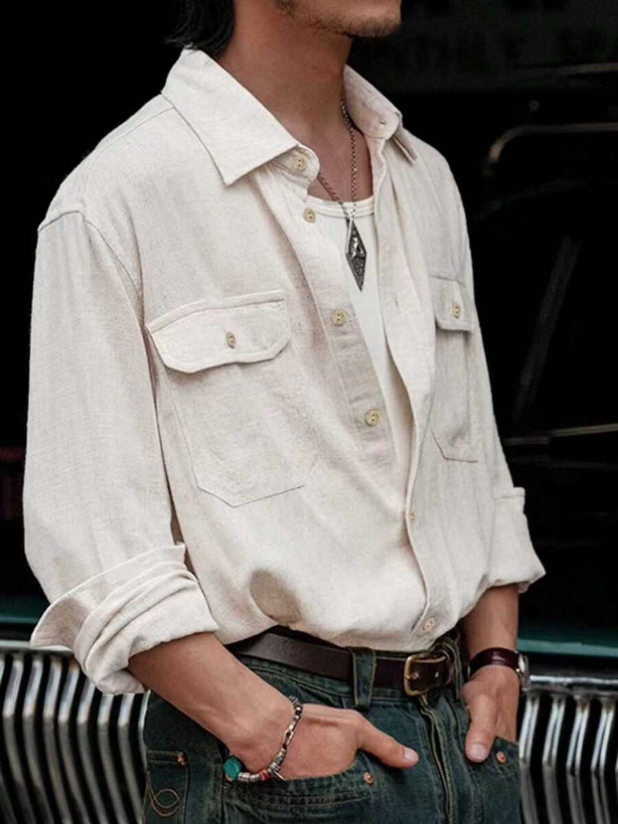 長袖 トップス カジュアル  デイリー 通勤 長袖 シャツ