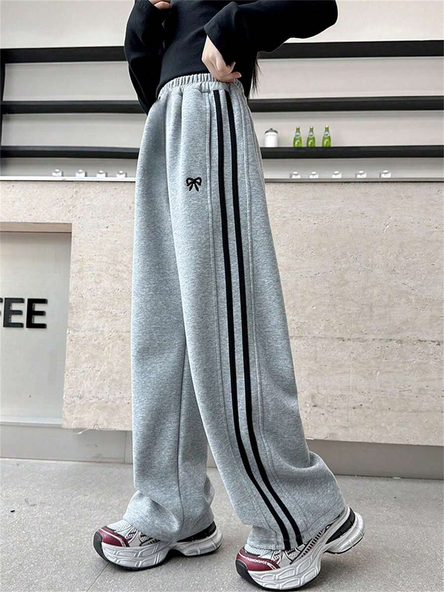 【120-160cm】女の子 カジュアル ストレート パンツ ワイドレッグズボン