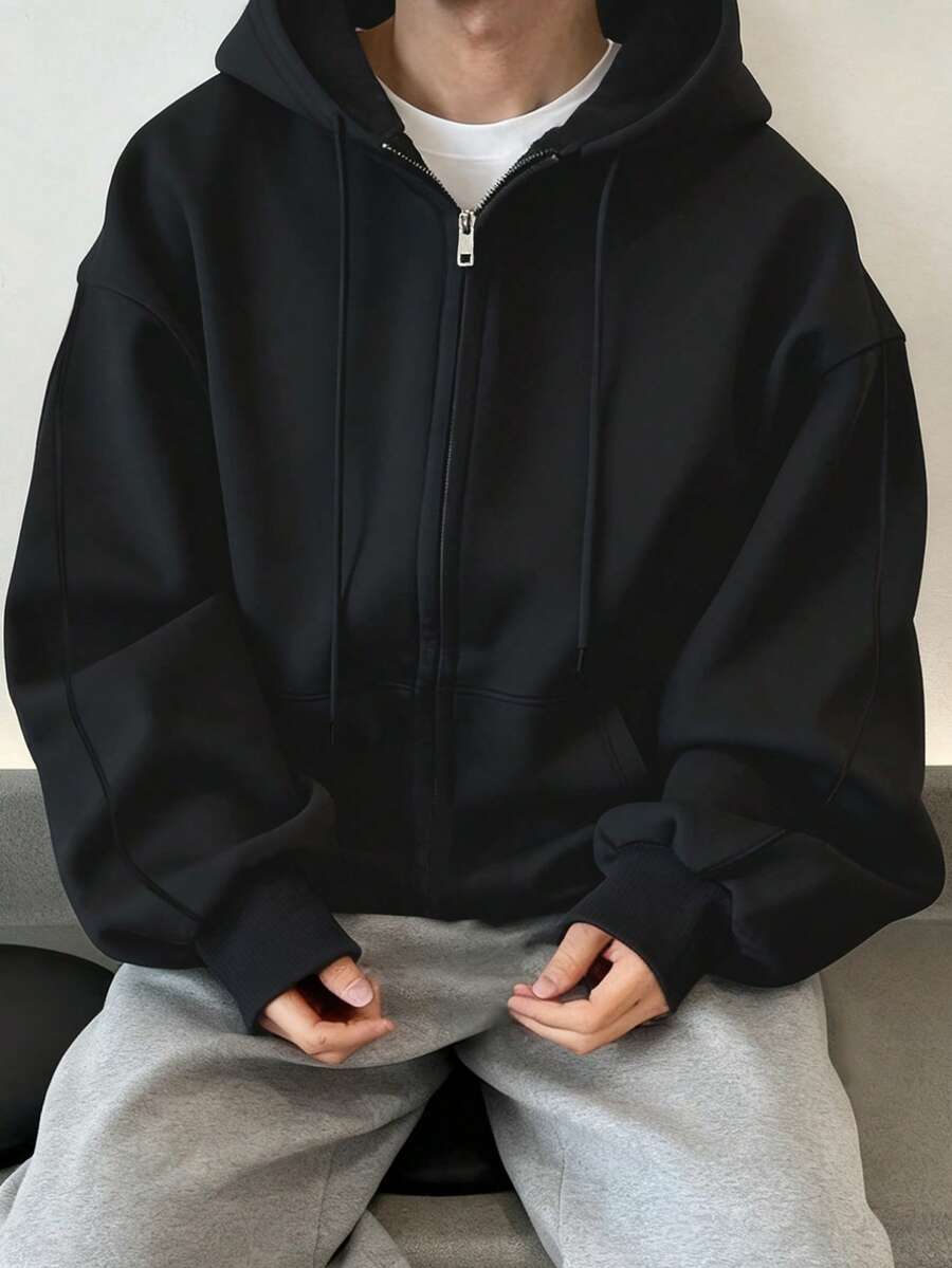 パッチワーク カジュアル ストリートウェア ゆったり ジップアップパーカー