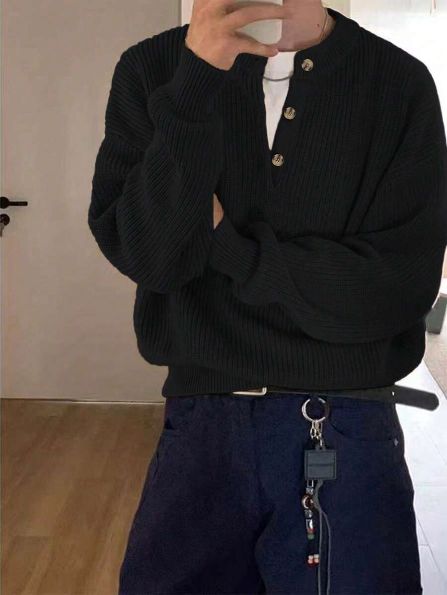長袖 クルーネック セーター カジュアル デイリーウェア