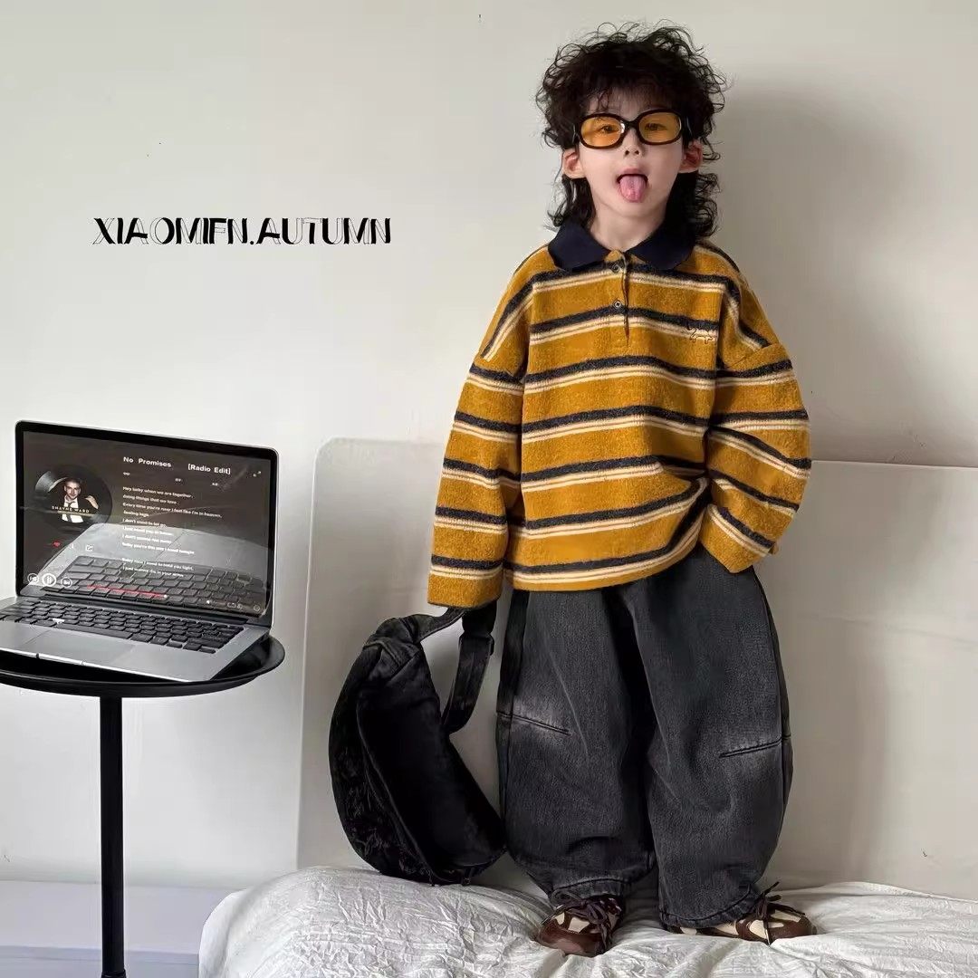 【90-150cm】人気上昇中 カジュアル トレンド POLOシャツ/ボトムス