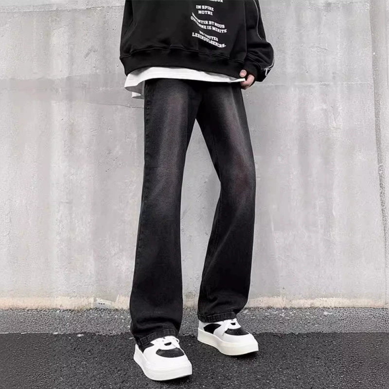 大好評 履きやすい レトロ カジュアル デニムパンツ