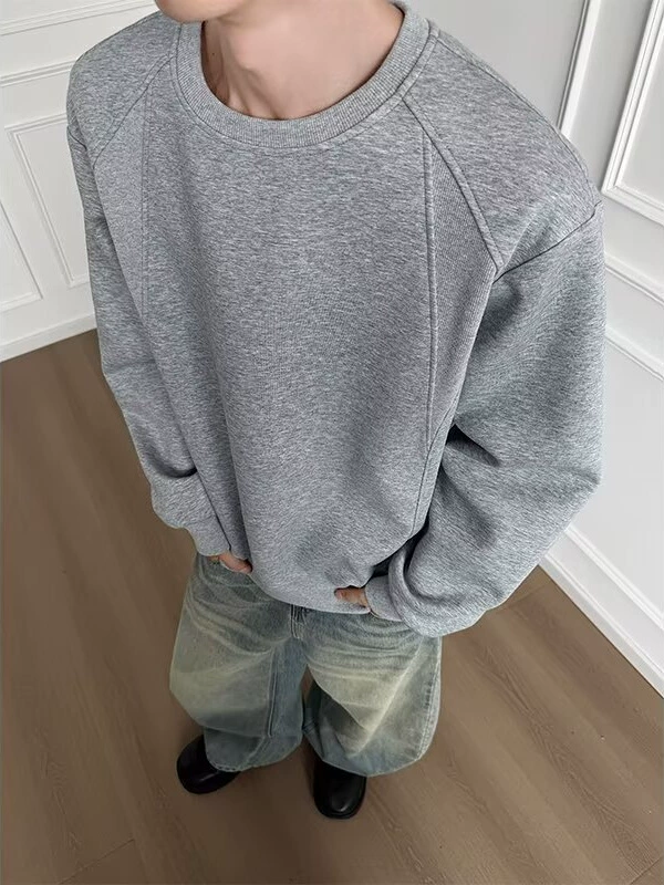 おすすめ ラウンドネック カジュアル 長袖 トップス